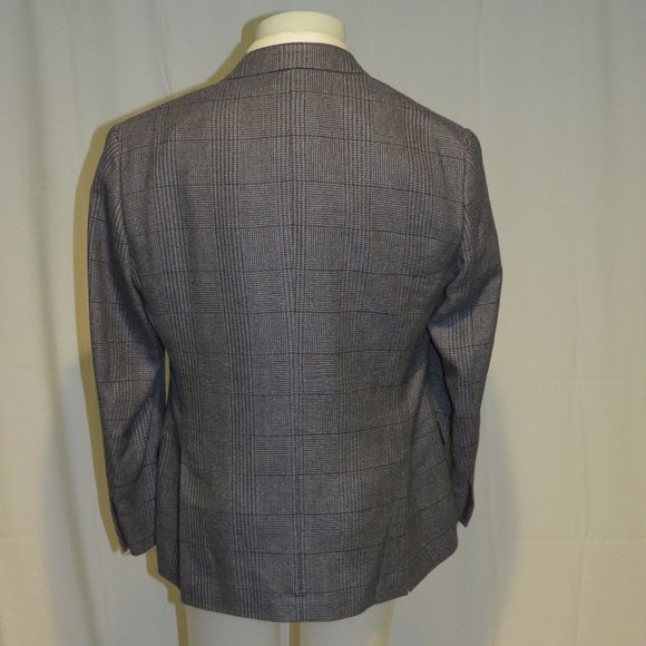 Ralph Lauren Purple Label Kent Linen Blend Glen Plaid Sport Coat 44R NWT $2995 - Picture 7 of 11
